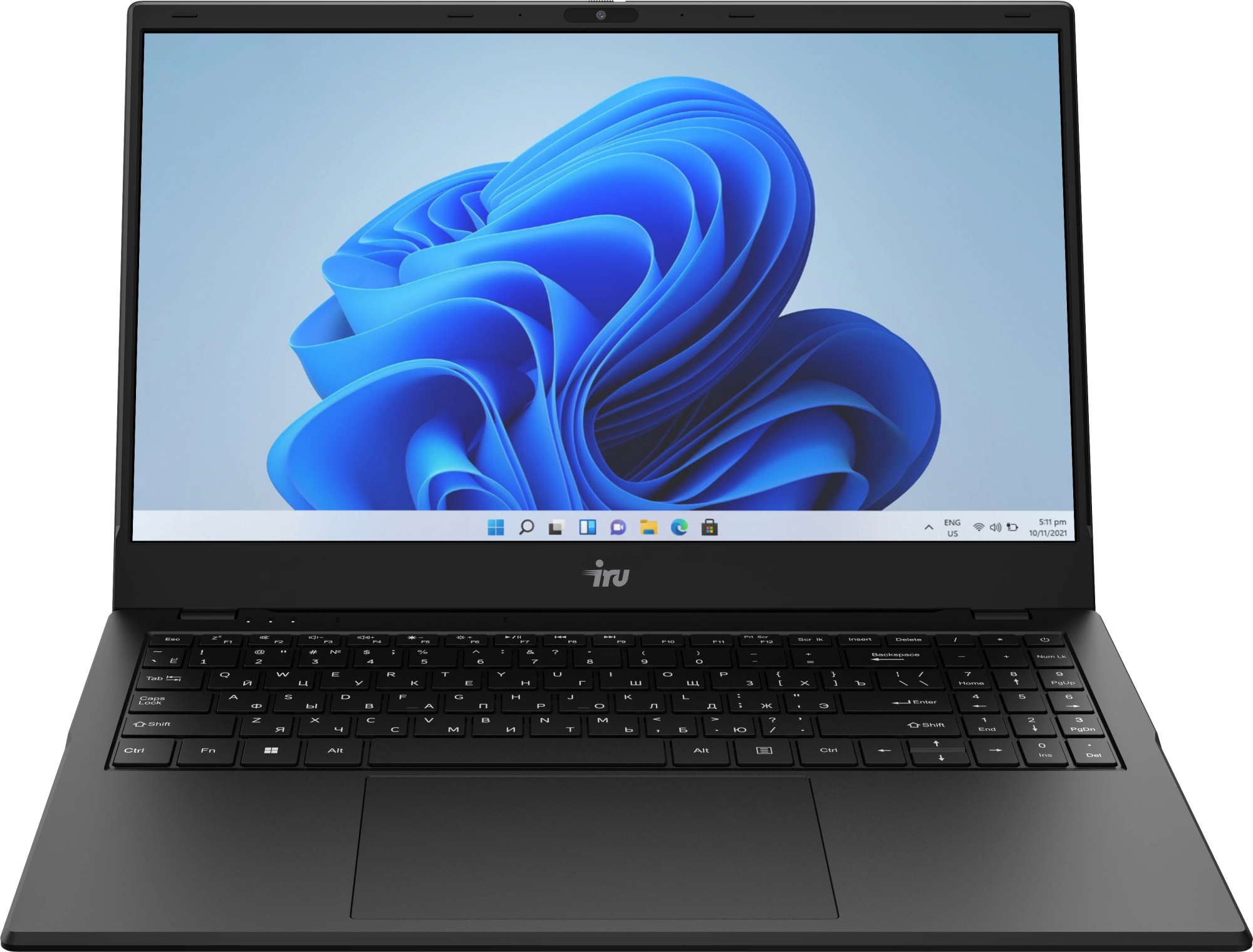 Ноутбук IRU Planio 15ING N-series N100 8Gb SSD256Gb Intel UHD Graphics 15.6" IPS FHD (1920x1080) Windows 11 Pro Multi Language 64 black WiFi BT Cam 6000mAh (2059104)