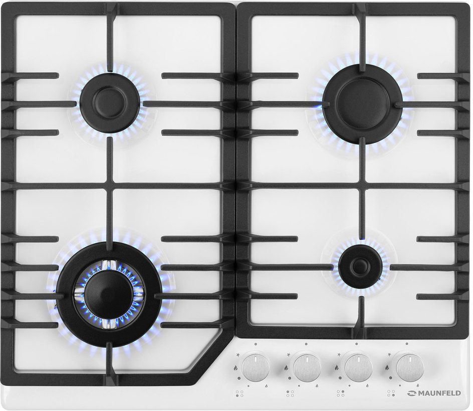 Газовая варочная поверхность Maunfeld EGHE.64.43CW/G белый Газовая варочная поверхность Maunfeld EGHE.64.43CW/G белый