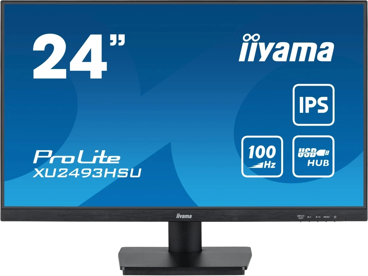 Монитор Iiyama 23.8" ProLite XU2493HSU-B7 черный IPS LED 1ms 16:9 HDMI M/M матовая 1300:1 300cd 178гр/178гр 1920x1080 100Hz DP FHD USB 3кг
