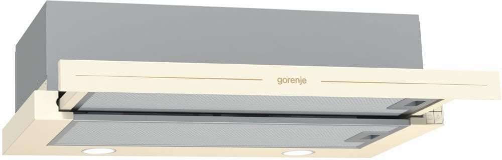 Вытяжка встраиваемая Gorenje BHP62CLI слоновая кость управление: кнопочное (1 мотор) Вытяжка встраиваемая Gorenje BHP62CLI слоновая кость управление: кнопочное (1 мотор)