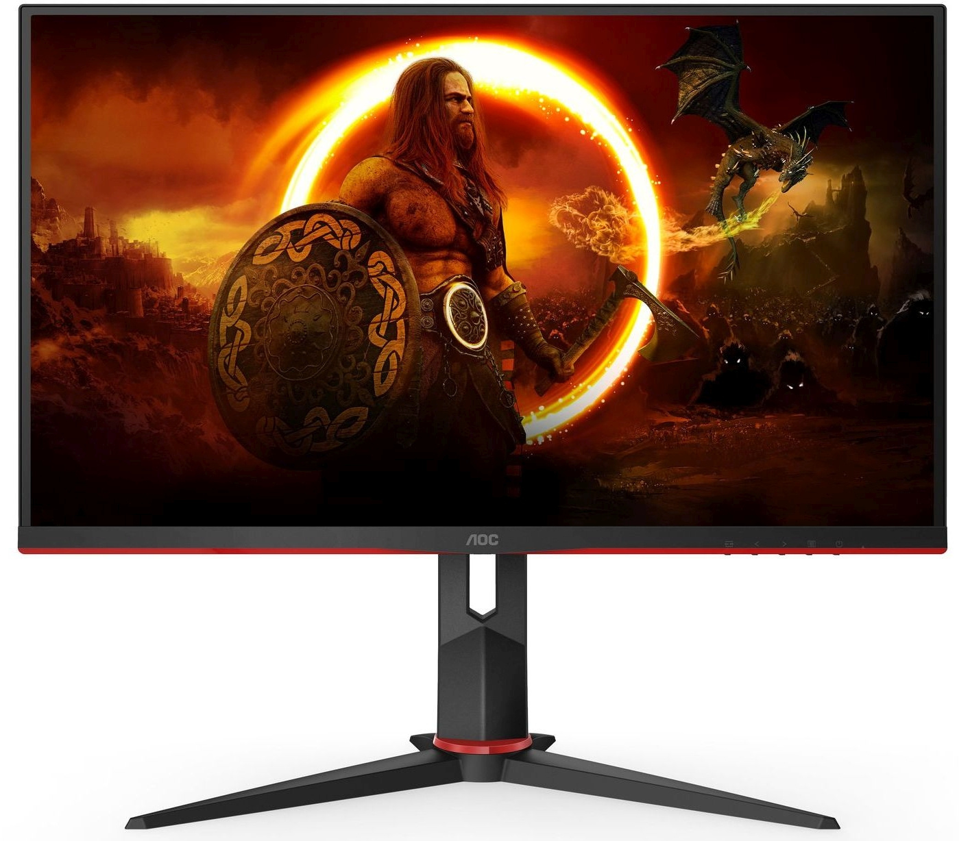 Монитор AOC 27" Q27G2S черный/красный IPS LED 16:9 HDMI матовая HAS Piv 1000:1 350cd 178гр/178гр 2560x1440 165Hz DP 2K 5.6кг Монитор AOC 27" Q27G2S черный/красный IPS LED 16:9 HDMI матовая HAS Piv 1000:1 350cd 178гр/178гр 2560x1440 165Hz DP 2K 5.6кг
