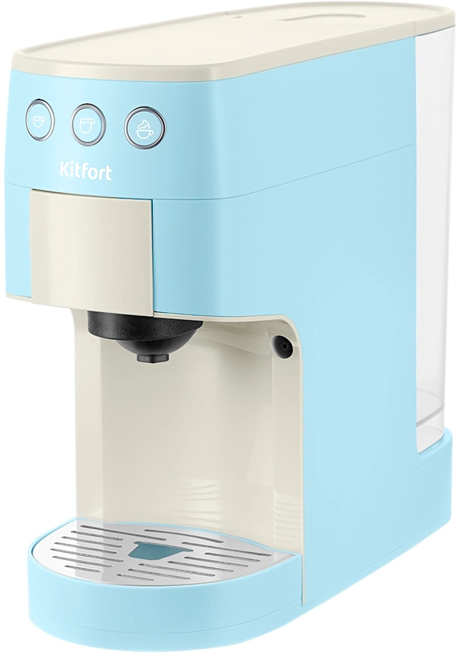 Кофеварка рожковая Kitfort КТ-7466 1450Вт голубой/белый Кофеварка рожковая Kitfort КТ-7466 1450Вт голубой/белый