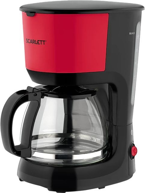 Кофеварка капельная Scarlett SC-CM33013 750Вт красный/черный Кофеварка капельная Scarlett SC-CM33013 750Вт красный/черный