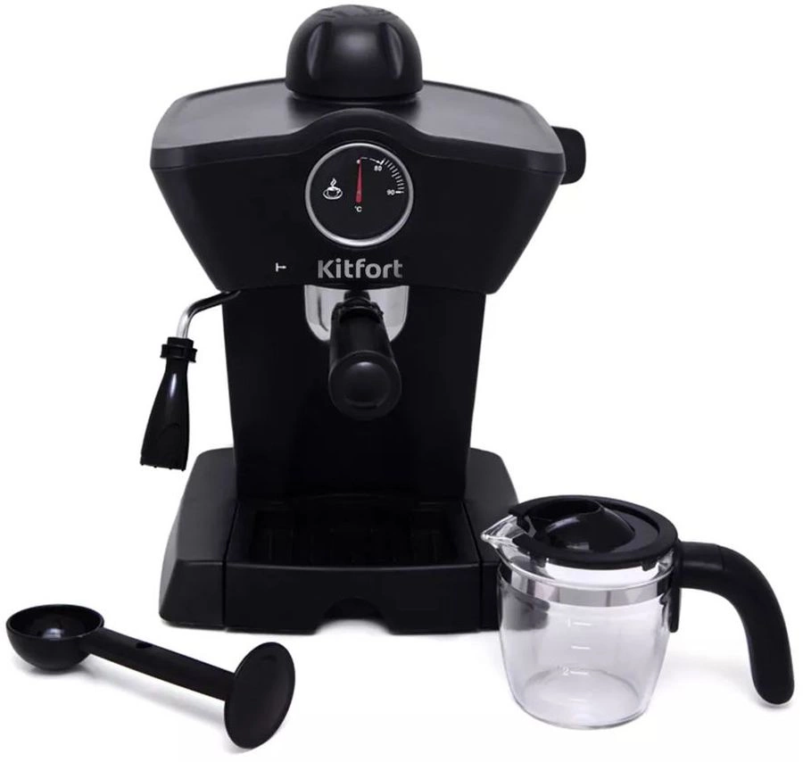 Кофеварка рожковая Kitfort КТ-706 800Вт черный Кофеварка рожковая Kitfort КТ-706 800Вт черный