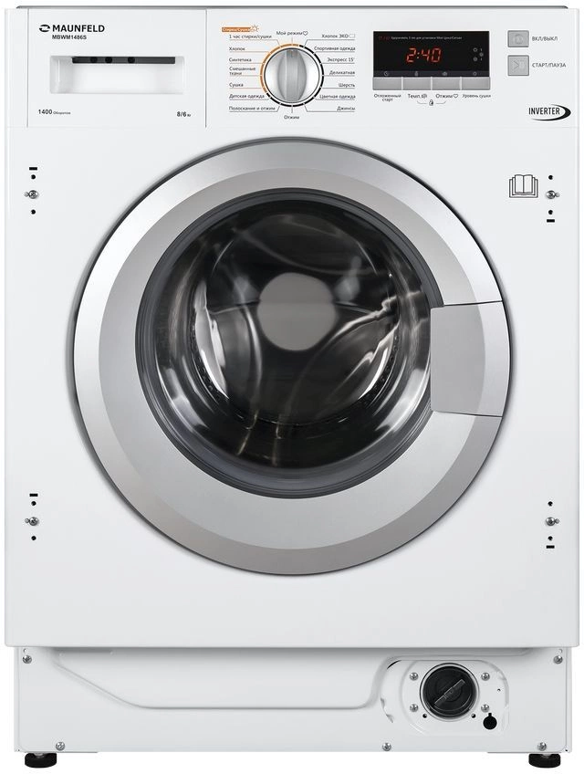Стиральная машина Maunfeld MBWM1486S класс:A+++ загрузка до 8кг отжим:1400об/мин белый инвертер Стиральная машина Maunfeld MBWM1486S класс:A+++ загрузка до 8кг отжим:1400об/мин белый инвертер