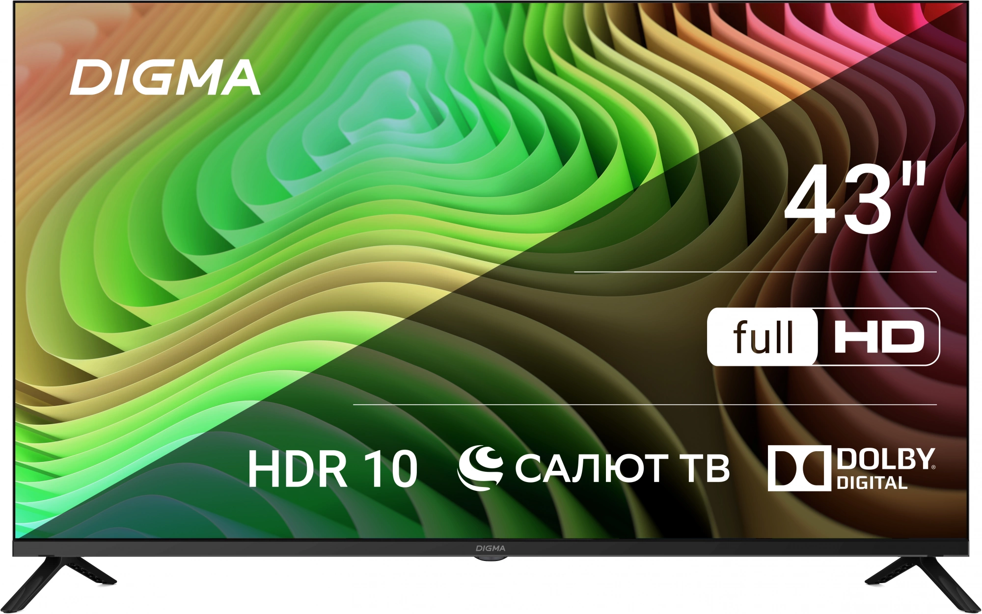 Телевизор LED Digma 43" DM-LED43SBB36 Салют ТВ Frameless Metal черный/черный FULL HD 60Hz DVB-T DVB-T2 DVB-C DVB-S DVB-S2 USB WiFi Smart TV Телевизор LED Digma 43" DM-LED43SBB36 Салют ТВ Frameless Metal черный/черный FULL HD 60Hz DVB-T DVB-T2 DVB-C DVB-S DVB-S2 USB WiFi Smart TV