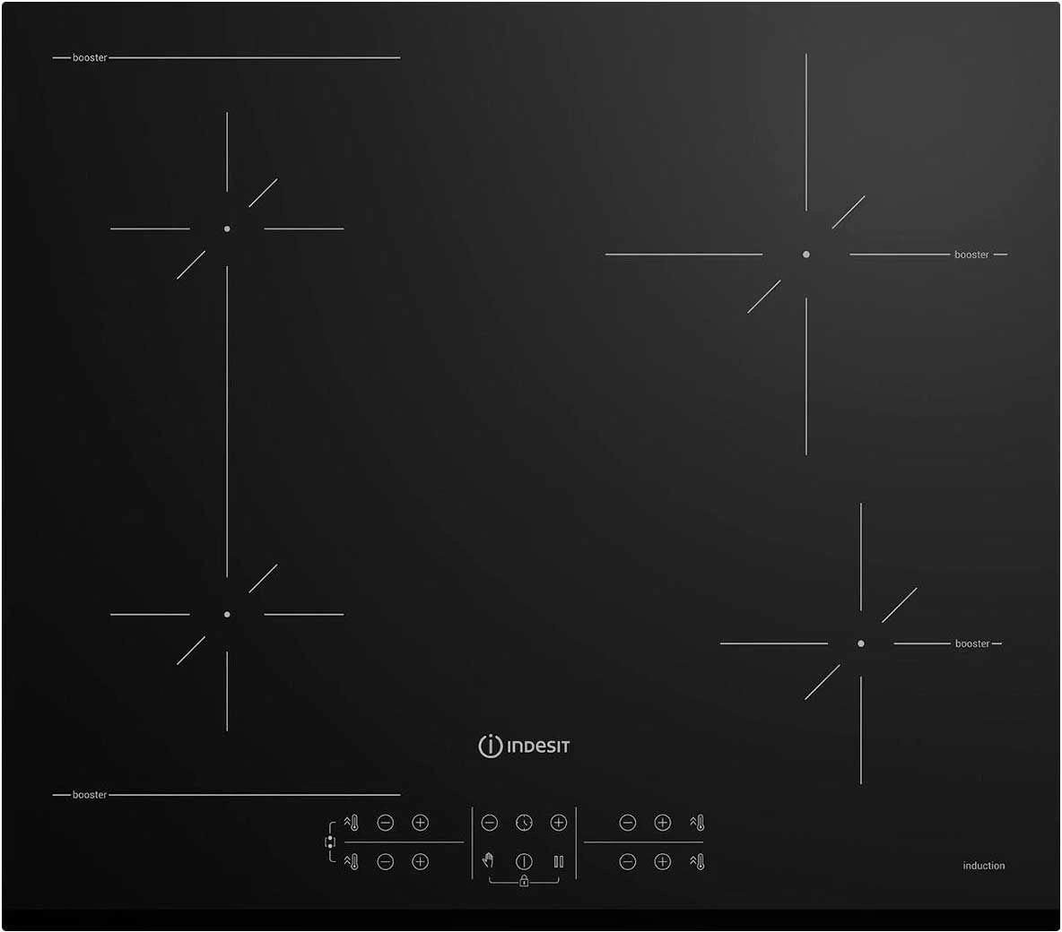 Индукционная варочная поверхность Indesit IB 41B60 BF черный Индукционная варочная поверхность Indesit IB 41B60 BF черный