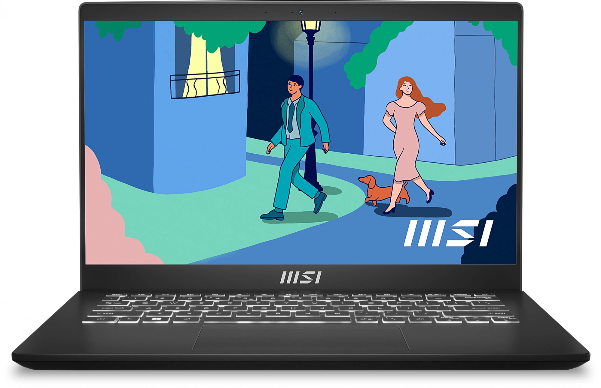 Ноутбук MSI Modern 14 C7M-048US Ryzen 7 7730U 16Gb SSD512Gb AMD Radeon Graphics 14" IPS FHD (1920x1080) Windows 11 Home Multi Language black WiFi BT Cam (9S7-14JK12-048)