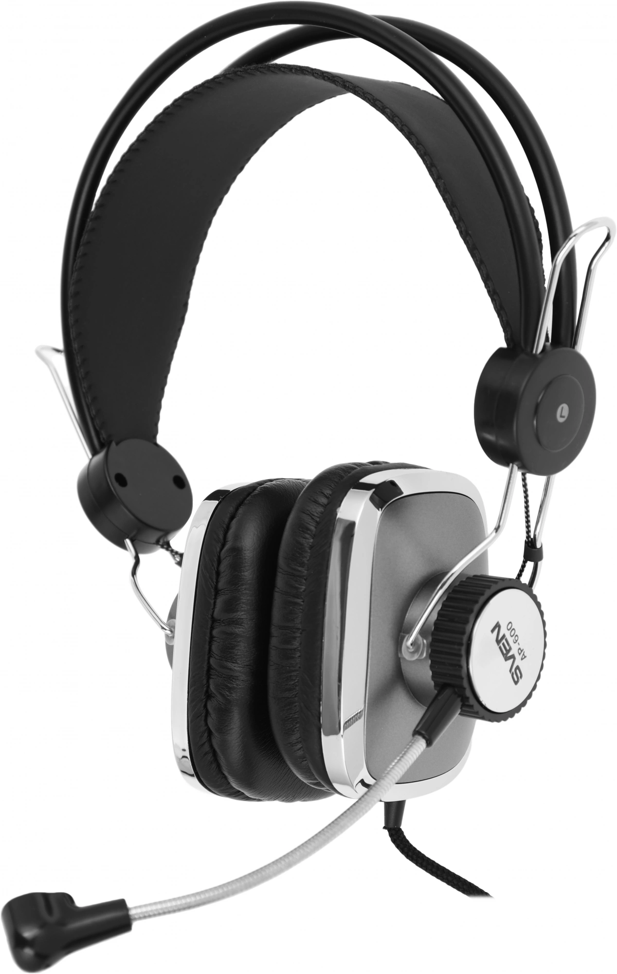 Наушники с микрофоном Sven AP-600 черный 2.2м накладные оголовье (SV-0410600) Наушники с микрофоном Sven AP-600 черный 2.2м накладные оголовье (SV-0410600)