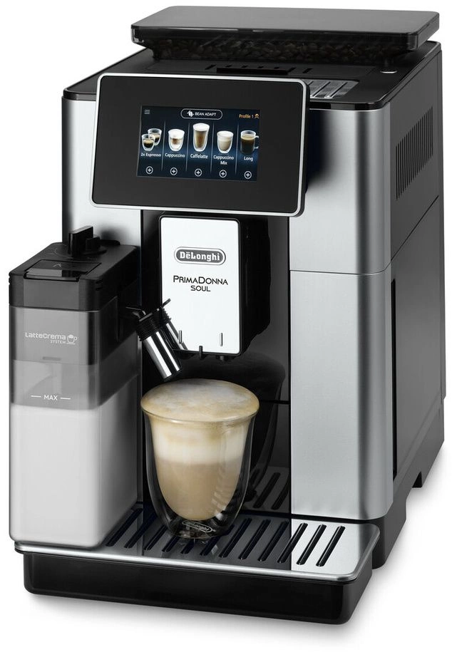 Кофемашина Delonghi ECAM610.55.SB 1450Вт черный/серебристый Кофемашина Delonghi ECAM610.55.SB 1450Вт черный/серебристый