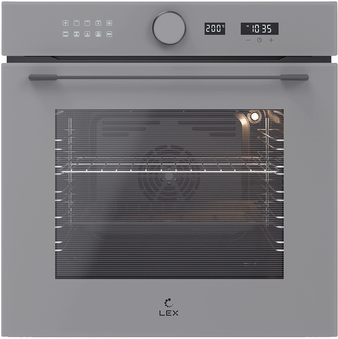 Духовой шкаф Электрический Lex EDM 1001 ONE GR стекло серое