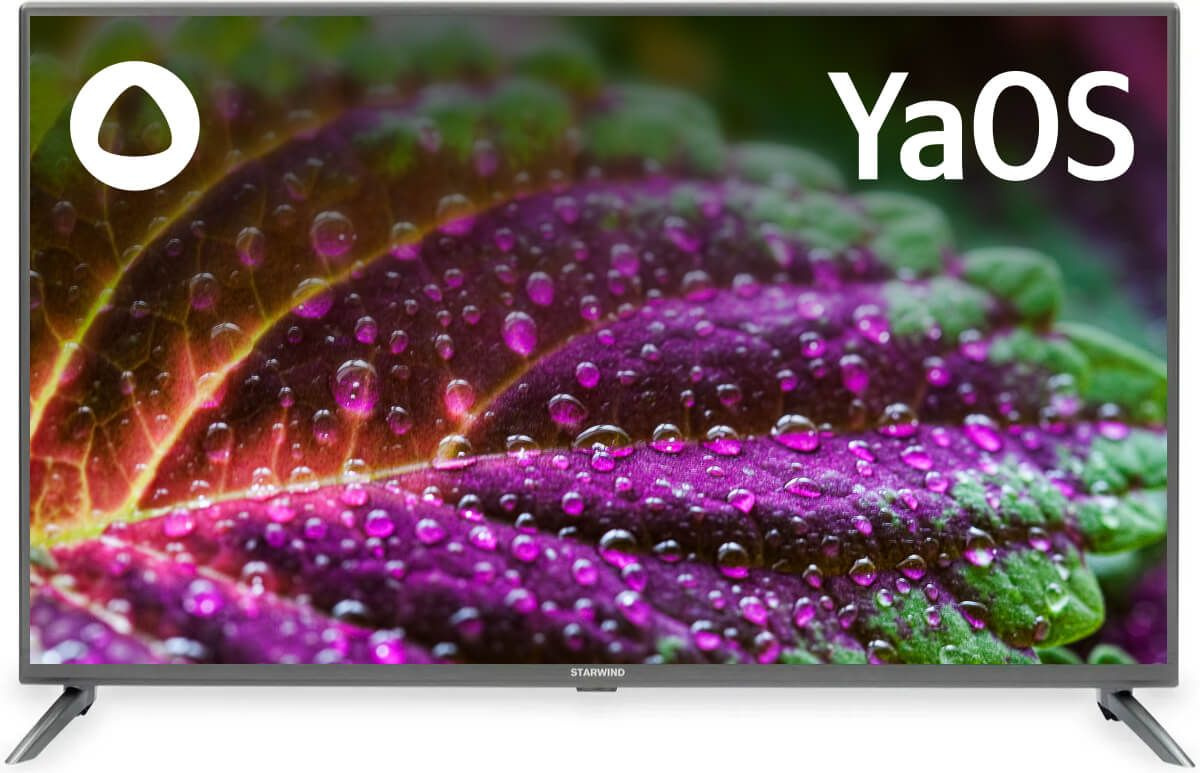 Телевизор LED Starwind 43" SW-LED43UG400 Яндекс.ТВ стальной 4K Ultra HD 60Hz DVB-T DVB-T2 DVB-C DVB-S DVB-S2 USB WiFi Smart TV Телевизор LED Starwind 43" SW-LED43UG400 Яндекс.ТВ стальной 4K Ultra HD 60Hz DVB-T DVB-T2 DVB-C DVB-S DVB-S2 USB WiFi Smart TV