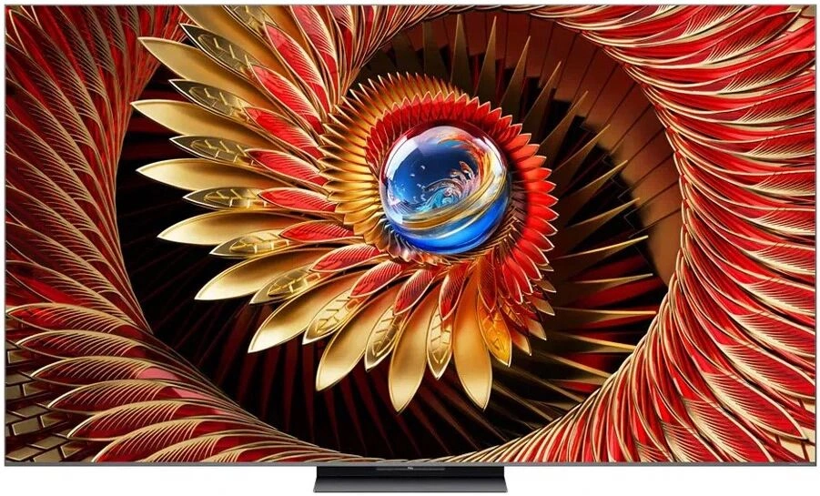 Телевизор QLED TCL 85" 85C8K черный 4K Ultra HD 120Hz DVB-T DVB-T2 DVB-C DVB-S DVB-S2 USB WiFi Smart TV