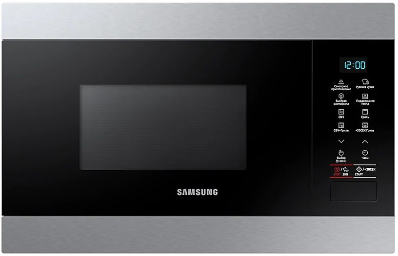 Микроволновая печь Samsung MG22M8074AT/BW 22л. 850Вт черный (встраиваемая) Микроволновая печь Samsung MG22M8074AT/BW 22л. 850Вт черный (встраиваемая)