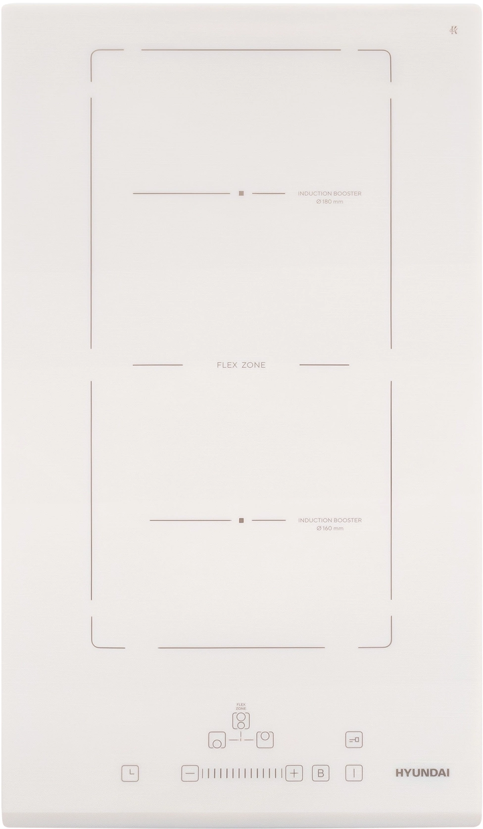 Индукционная варочная поверхность Hyundai HHI 3772 WG белый