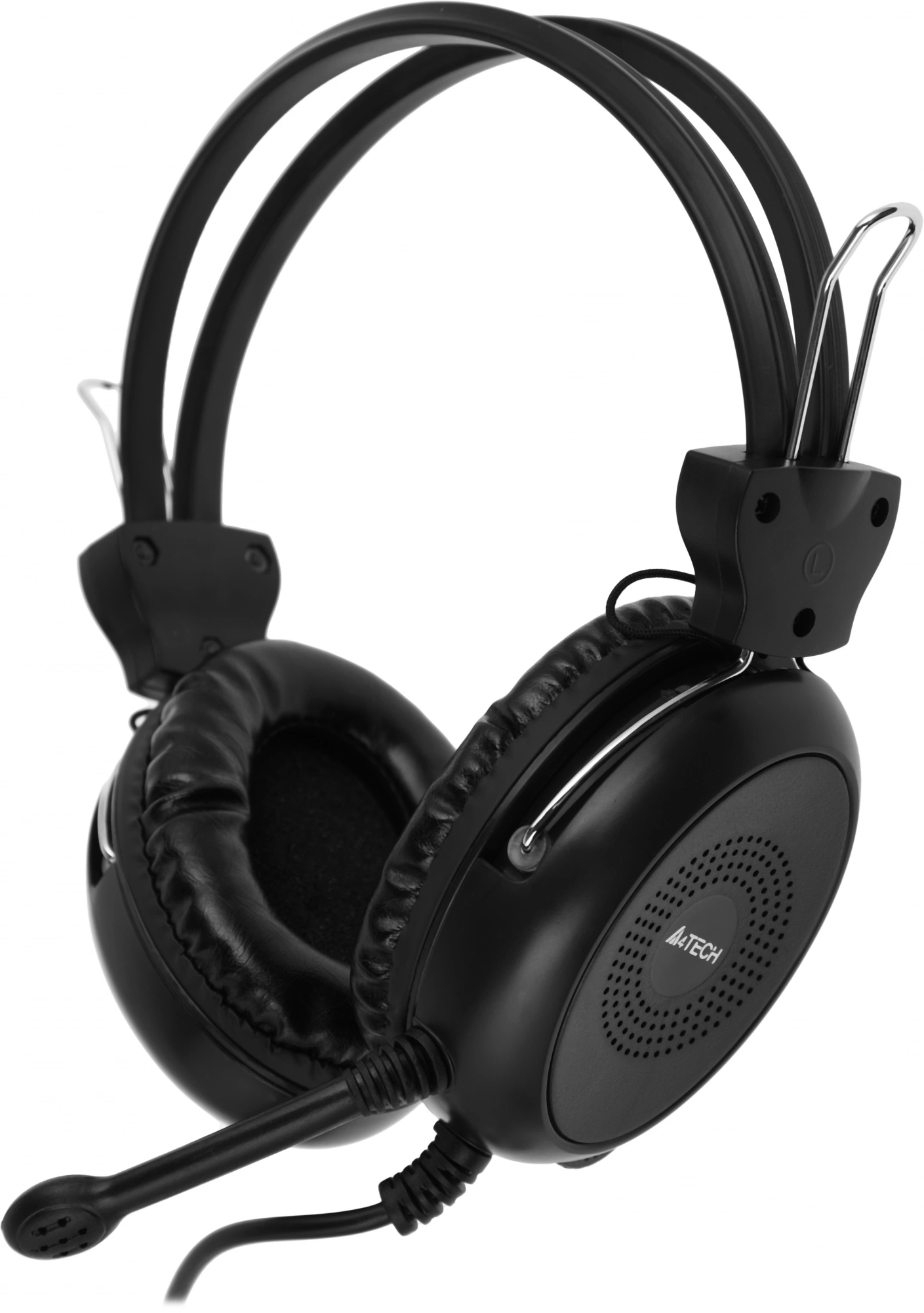 Наушники с микрофоном A4Tech HS-30 черный 2м мониторные оголовье Наушники с микрофоном A4Tech HS-30 черный 2м мониторные оголовье
