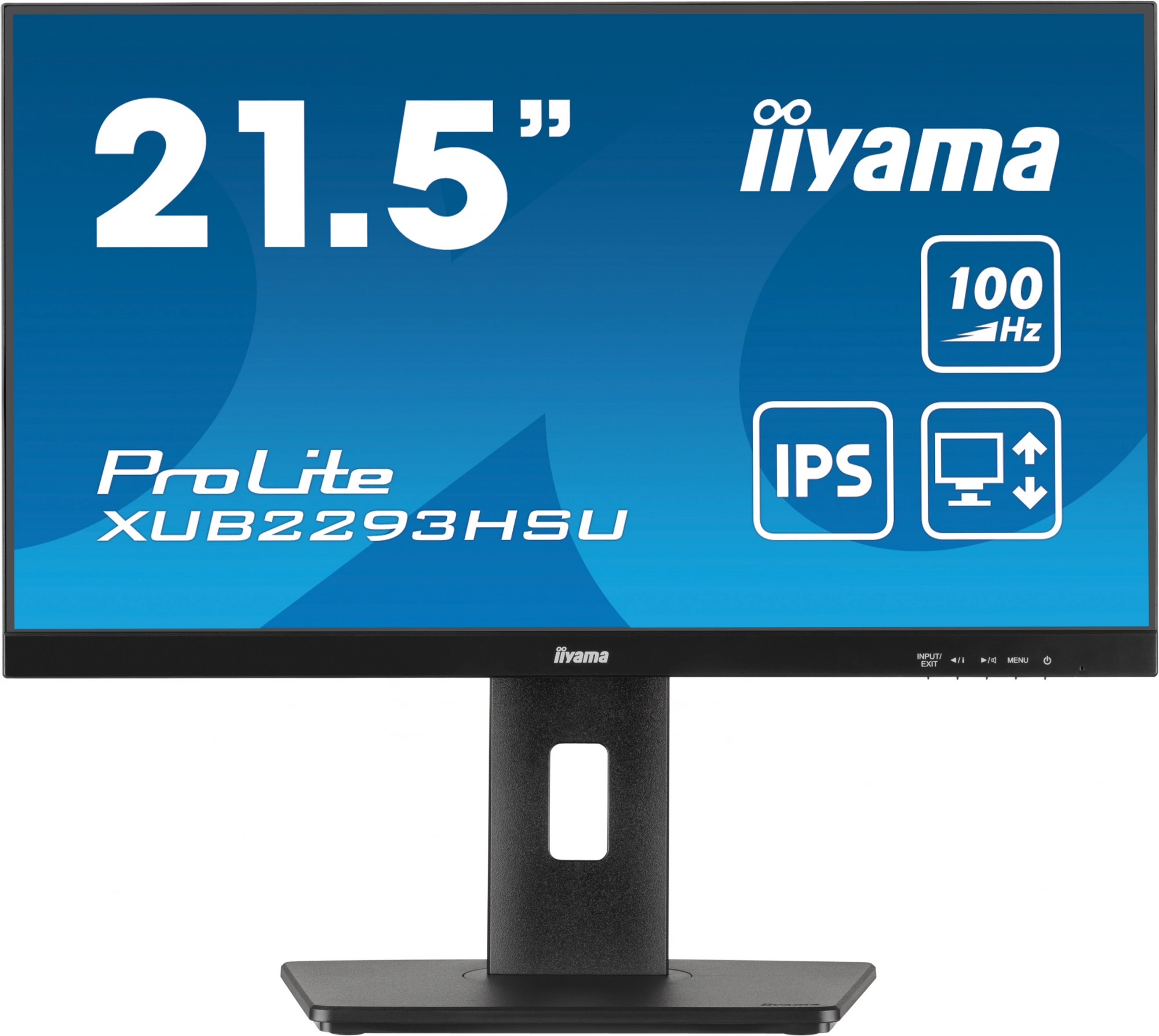 Монитор Iiyama 21.5" ProLite XUB2293HSU-B7 черный IPS LED 16:9 HDMI M/M матовая HAS Piv 300cd 178гр/178гр 1920x1080 100Hz DP FHD USB 3.9кг