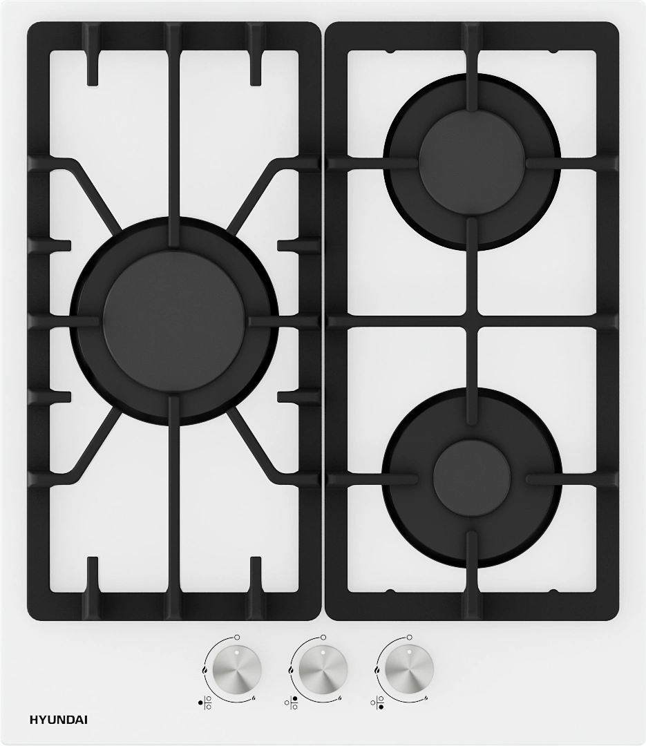 Газовая варочная поверхность Hyundai HHG 4333 WG белый