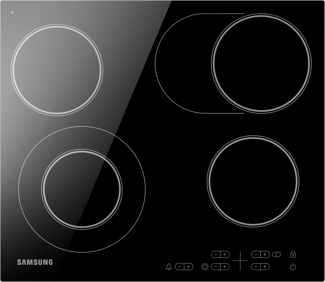 Варочная поверхность Samsung NZ64T3516AK/WT черный Варочная поверхность Samsung NZ64T3516AK/WT черный