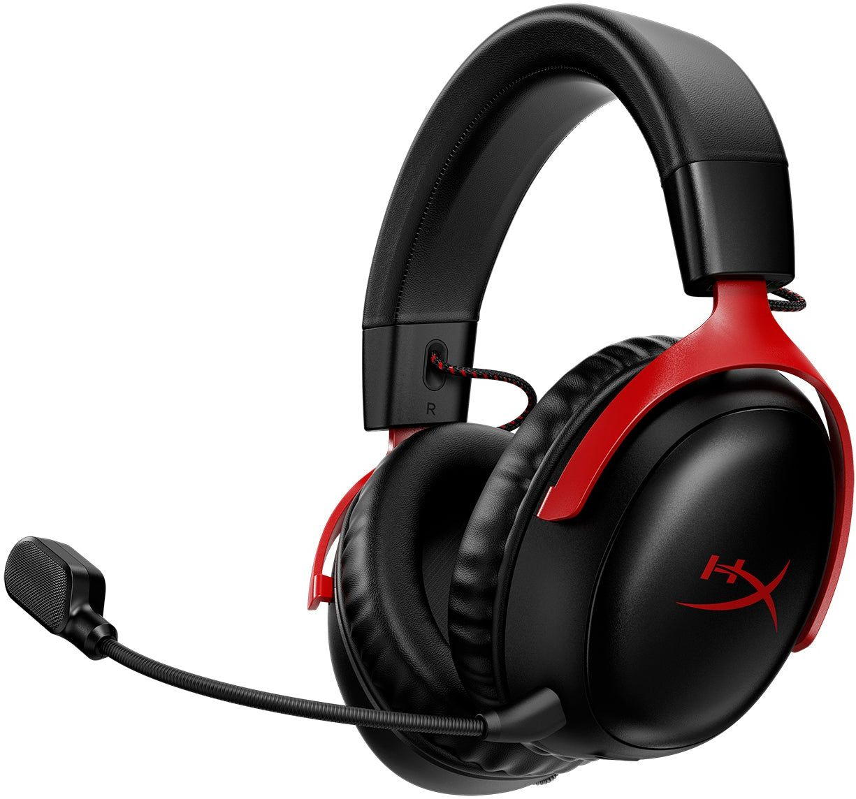 Наушники с микрофоном HyperX Cloud III Wireless черный/красный мониторные Radio оголовье (77Z46AA)