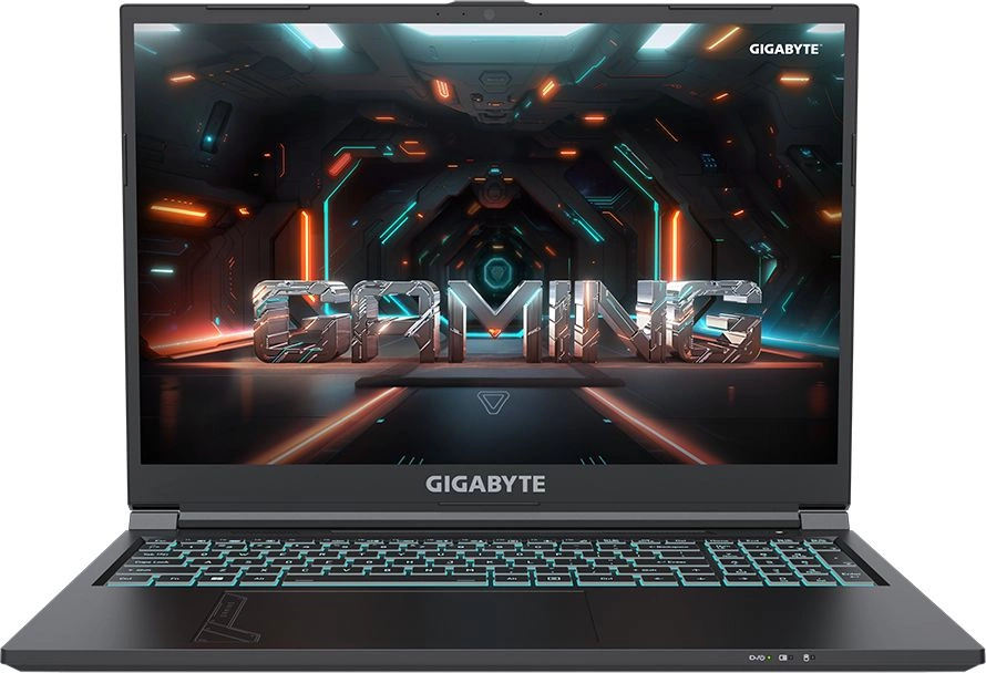 Ноутбук Gigabyte G6 Core i7 13620H 16Gb SSD1Tb NVIDIA GeForce RTX4060 8Gb 16" IPS FHD+ (1920x1200) FreeDOS black WiFi BT Cam (KF-H3KZ854KD)