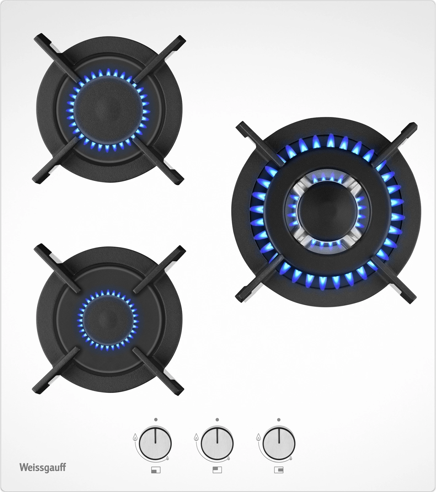 Газовая варочная поверхность Weissgauff HGG 451 WV белый Газовая варочная поверхность Weissgauff HGG 451 WV белый