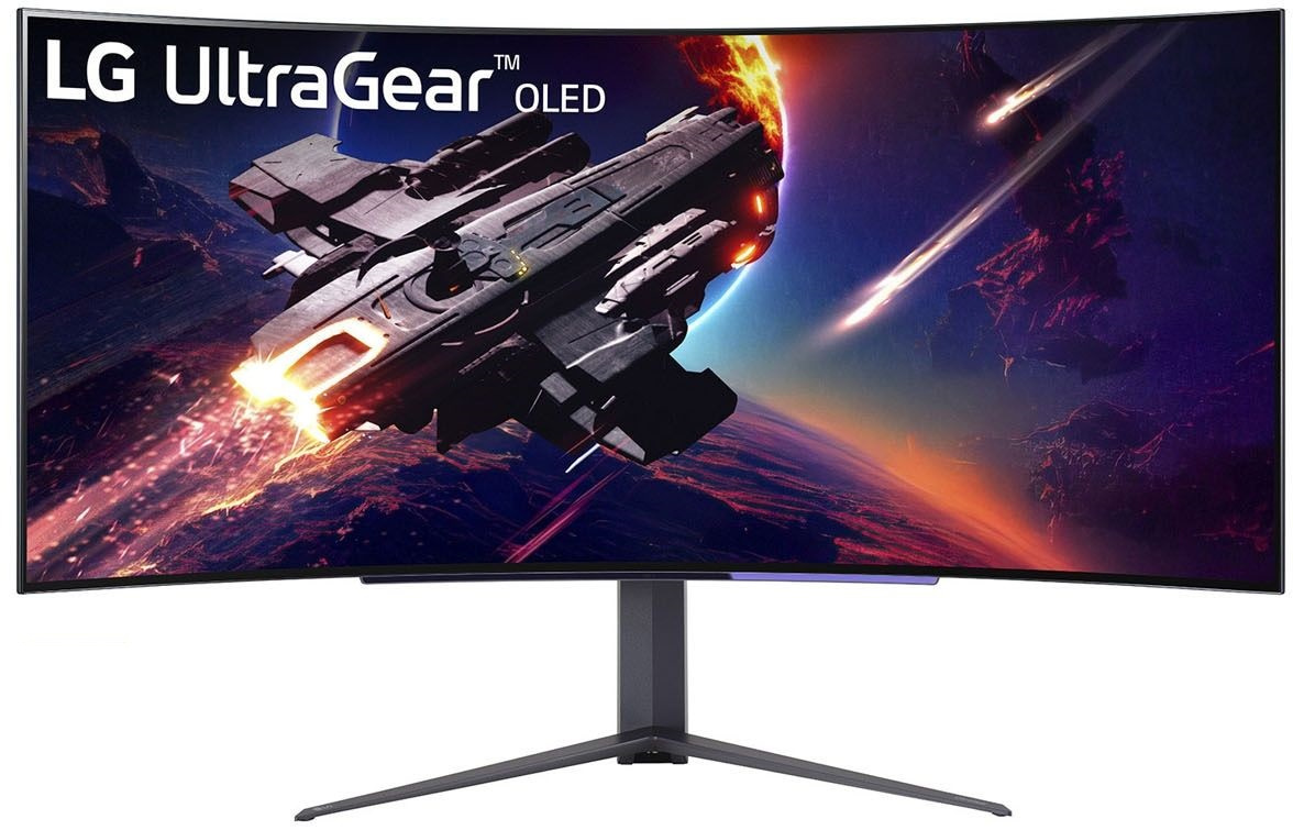 Монитор LG 44.5" UltraGear 45GR95QE-B черный OLED LED 21:9 HDMI матовая HAS Piv 1500000:1 1000cd 178гр/178гр 3440x1440 240Hz G-Sync FreeSync Premium DP SPDIF WQ USB 10.9кг Монитор LG 44.5" UltraGear 45GR95QE-B черный OLED LED 21:9 HDMI матовая HAS Piv 1500000:1 1000cd 178гр/178гр 3440x1440 240Hz G-Sync FreeSync Premium DP SPDIF WQ USB 10.9кг