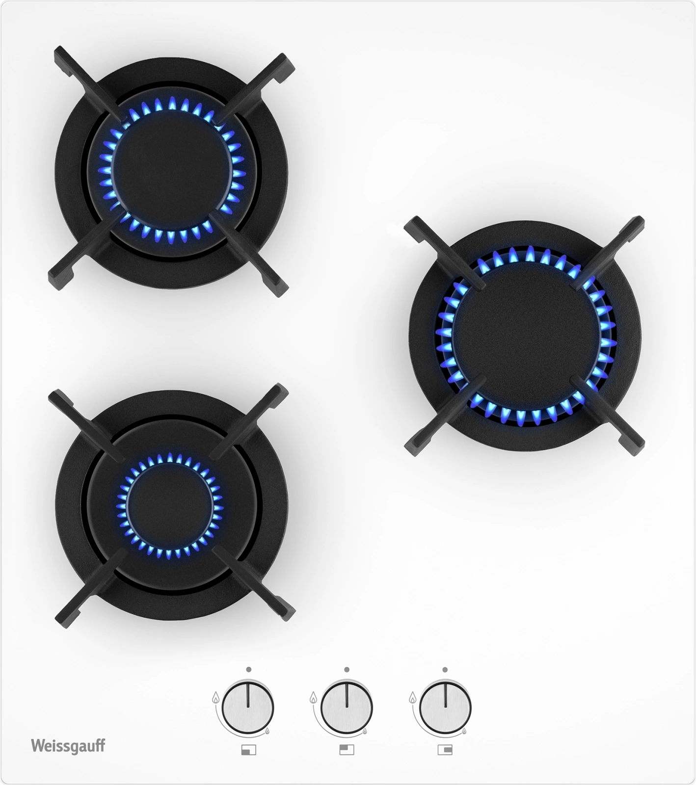Газовая варочная поверхность Weissgauff HG 453 WGV белый