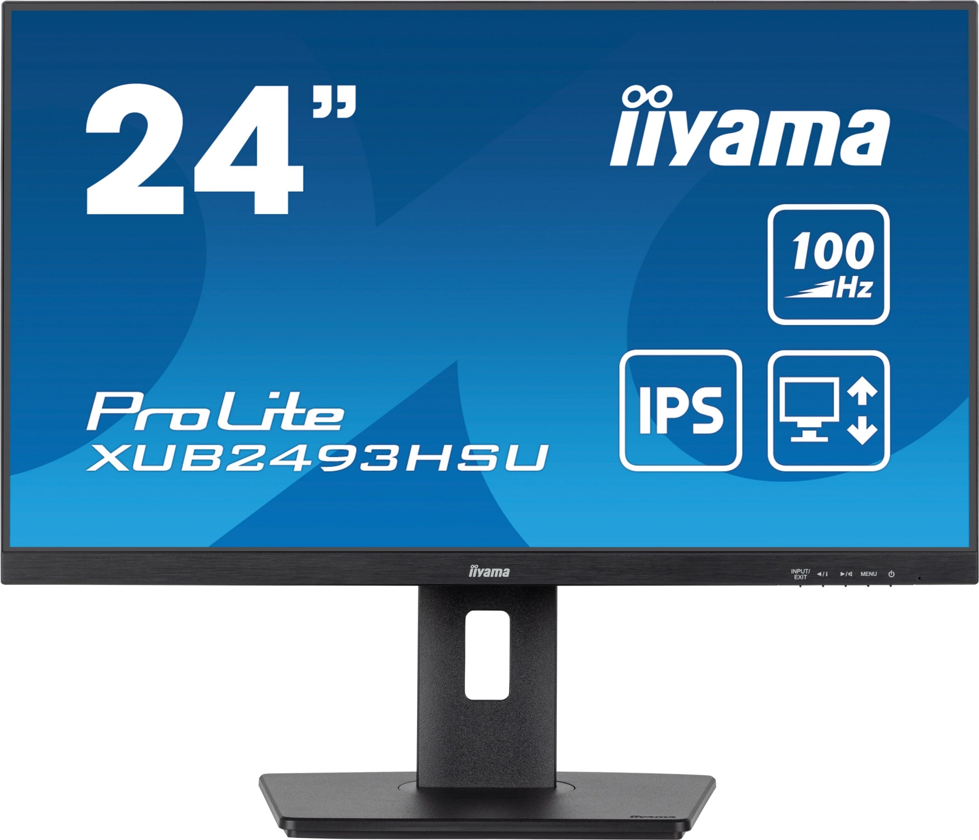 Монитор Iiyama 23.8" ProLite XUB2493HSU-B7 черный IPS LED 1ms 16:9 HDMI M/M матовая HAS Piv 1300:1 300cd 178гр/178гр 1920x1080 100Hz DP FHD USB 4.6кг Монитор Iiyama 23.8" ProLite XUB2493HSU-B7 черный IPS LED 1ms 16:9 HDMI M/M матовая HAS Piv 1300:1 300cd 178гр/178гр 1920x1080 100Hz DP FHD USB 4.6кг