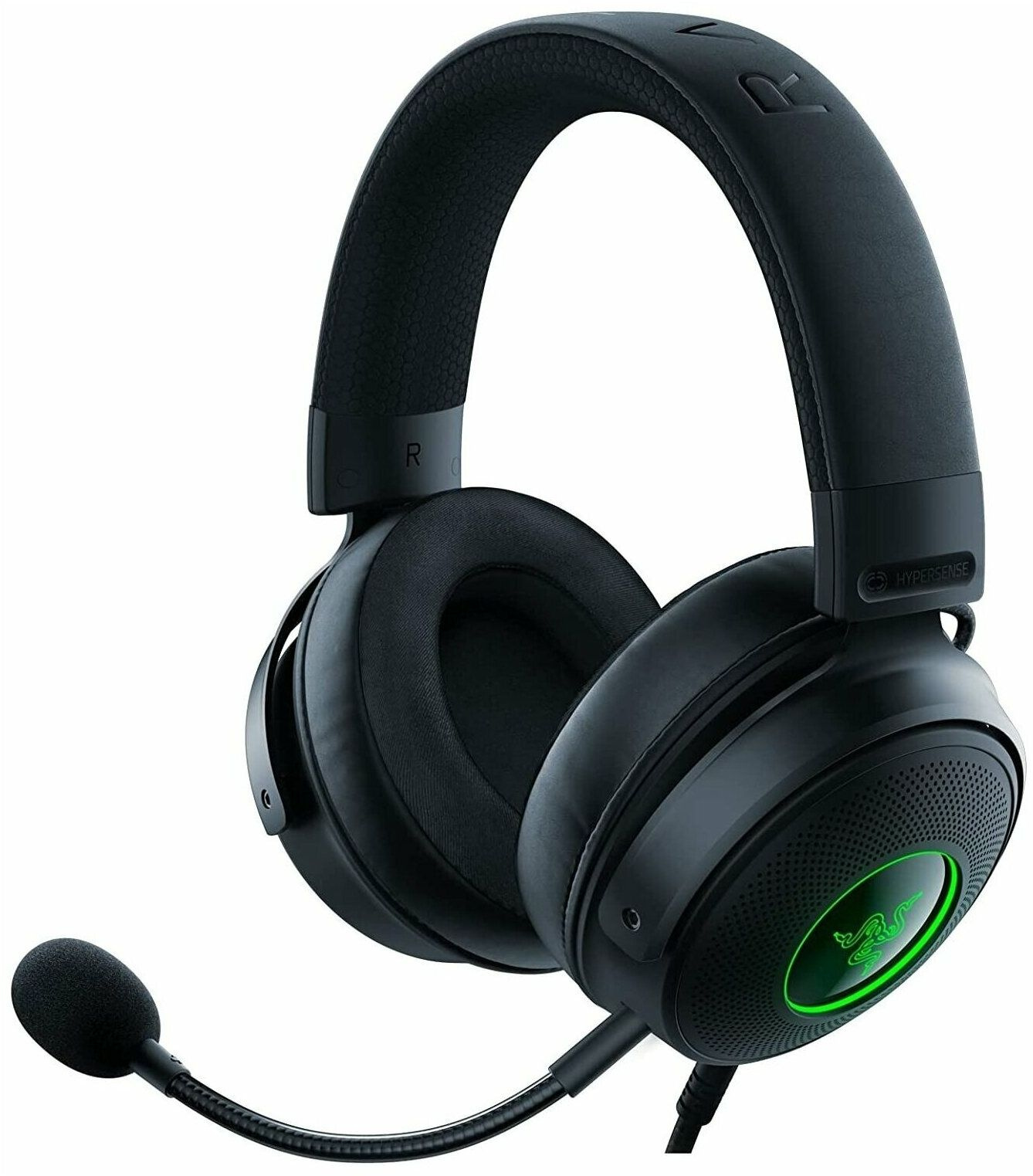Наушники с микрофоном Razer Kraken V3 HyperSense черный 2м мониторные оголовье (RZ04-03770100-R3M1) Наушники с микрофоном Razer Kraken V3 HyperSense черный 2м мониторные оголовье (RZ04-03770100-R3M1)