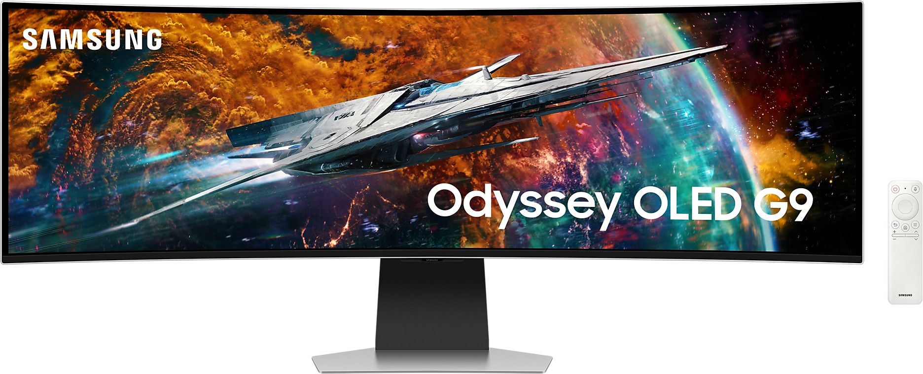Монитор Samsung 49" Odyssey OLED G9 S49CG954SI серебристый OLED LED 32:9 HDMI M/M матовая HAS 1000000:1 250cd 178гр/178гр 5120x1440 240Hz FreeSync Premium Pro DP 2K USB 12.9кг Монитор Samsung 49" Odyssey OLED G9 S49CG954SI серебристый OLED LED 32:9 HDMI M/M матовая HAS 1000000:1 250cd 178гр/178гр 5120x1440 240Hz FreeSync Premium Pro DP 2K USB 12.9кг