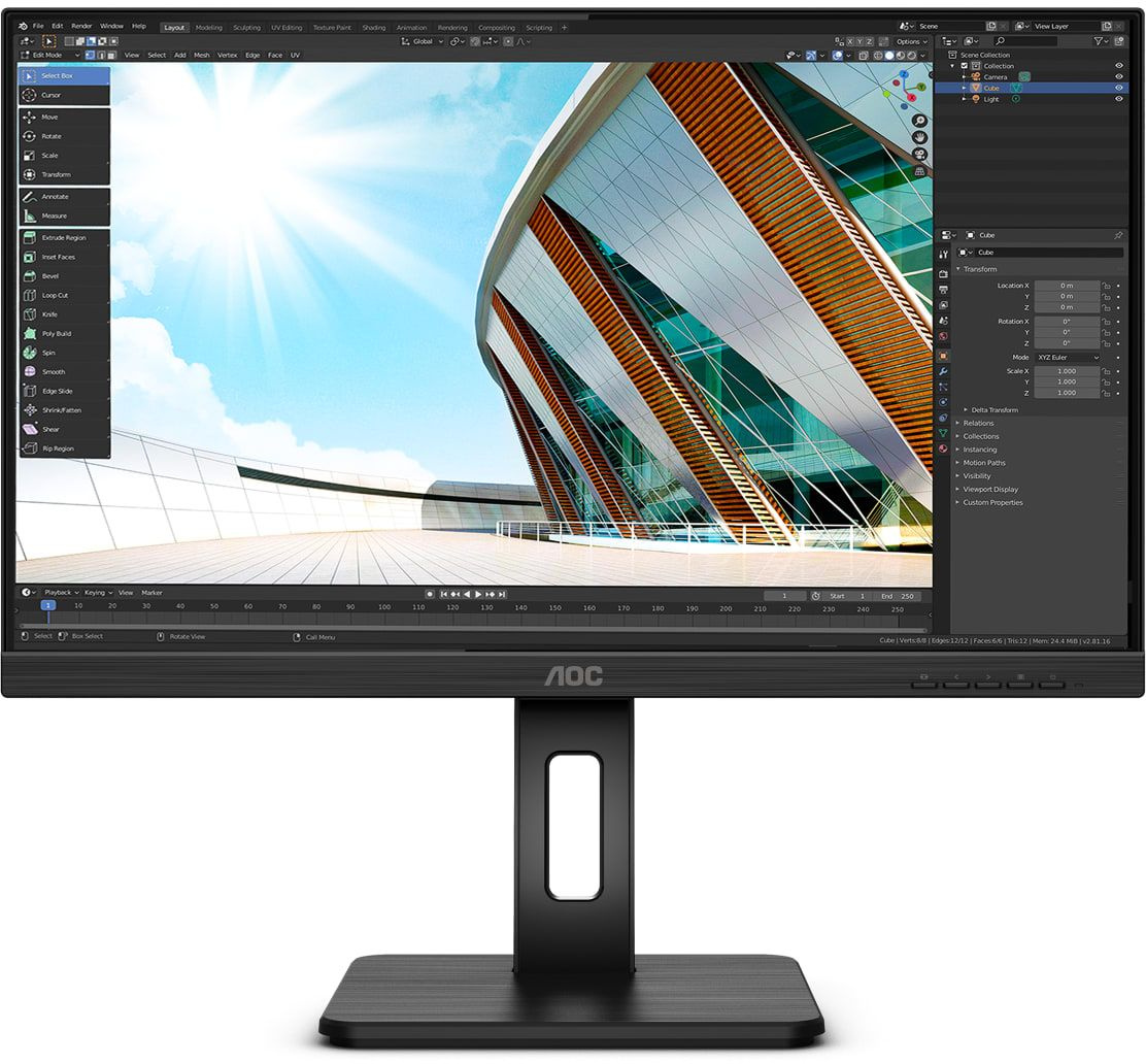 Монитор AOC 23.8" 24P2Q черный IPS LED 16:9 DVI HDMI M/M матовая HAS Piv 250cd 178гр/178гр 1920x1080 75Hz VGA DP FHD USB 4.68кг Монитор AOC 23.8" 24P2Q черный IPS LED 16:9 DVI HDMI M/M матовая HAS Piv 250cd 178гр/178гр 1920x1080 75Hz VGA DP FHD USB 4.68кг