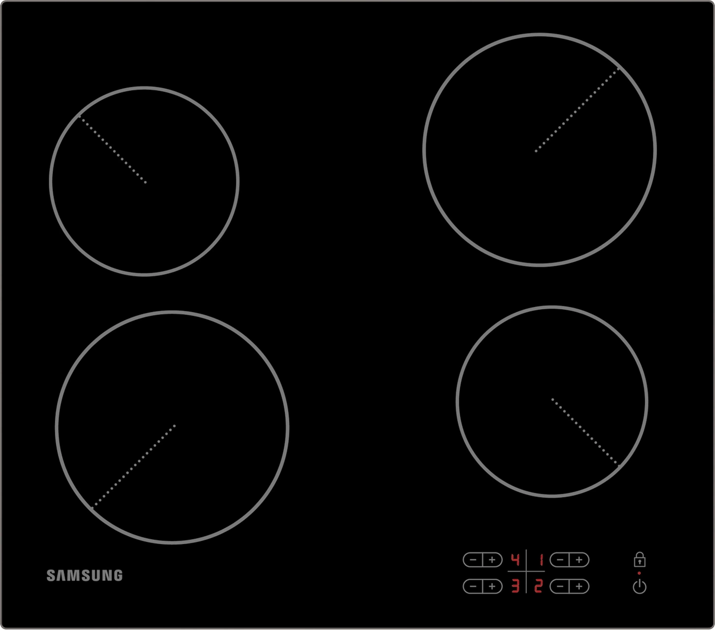 Варочная поверхность Samsung NZ64T3506AK/WT черный Варочная поверхность Samsung NZ64T3506AK/WT черный