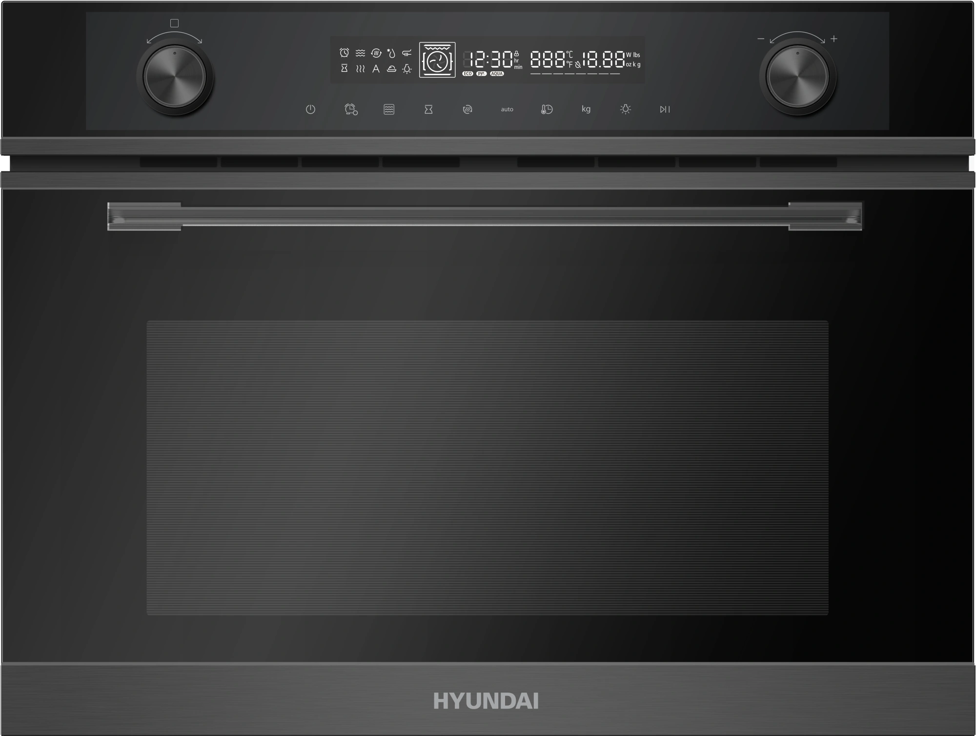 Духовой шкаф Электрический Hyundai HMEO 6540 DX черный Духовой шкаф Электрический Hyundai HMEO 6540 DX черный