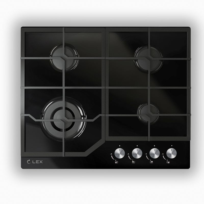 Газовая варочная поверхность Lex GVG 640-1 BL черный Газовая варочная поверхность Lex GVG 640-1 BL черный