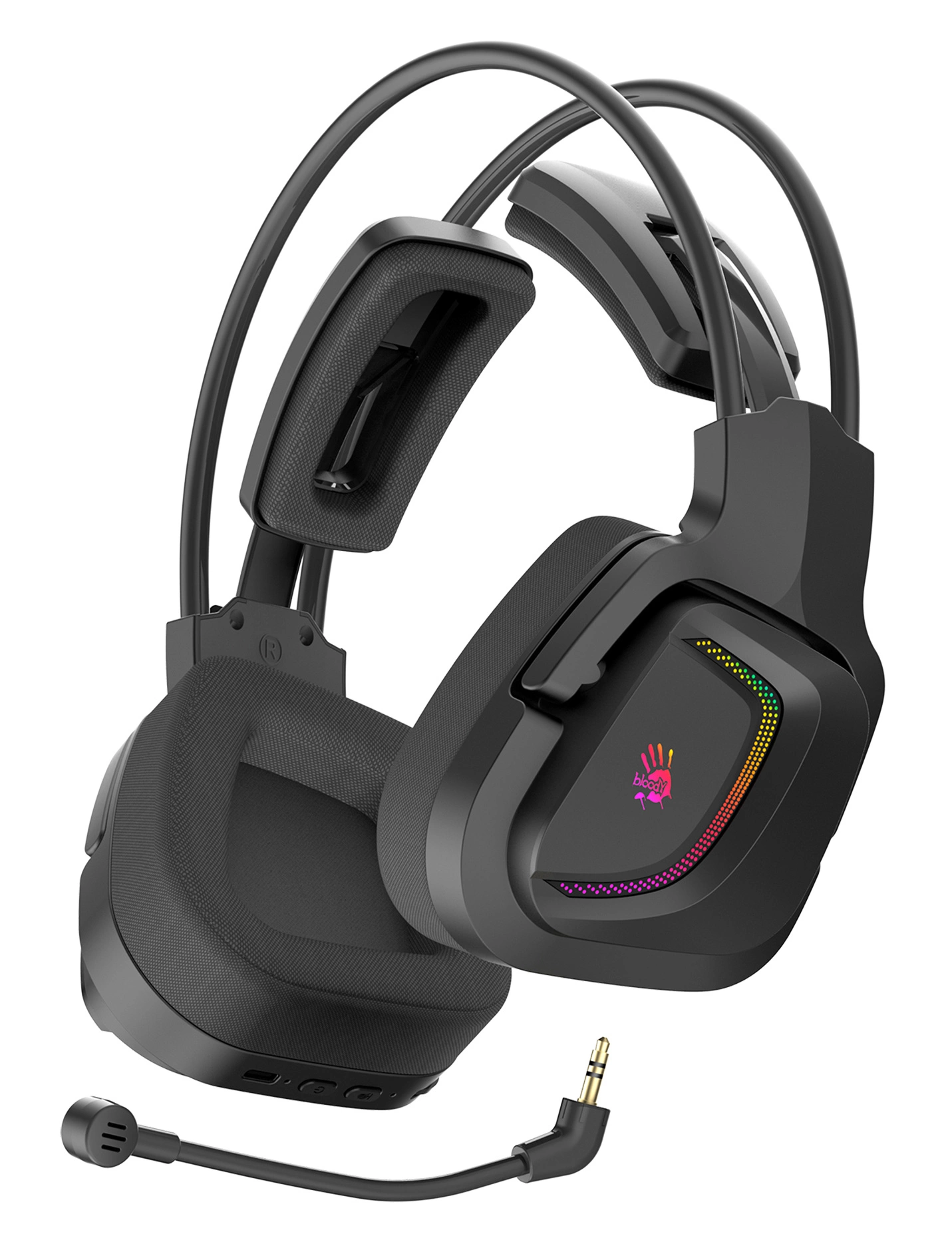 Наушники с микрофоном A4Tech Bloody MR575 черный 1.5м мониторные BT/Radio оголовье (MR575) Наушники с микрофоном A4Tech Bloody MR575 черный 1.5м мониторные BT/Radio оголовье (MR575)