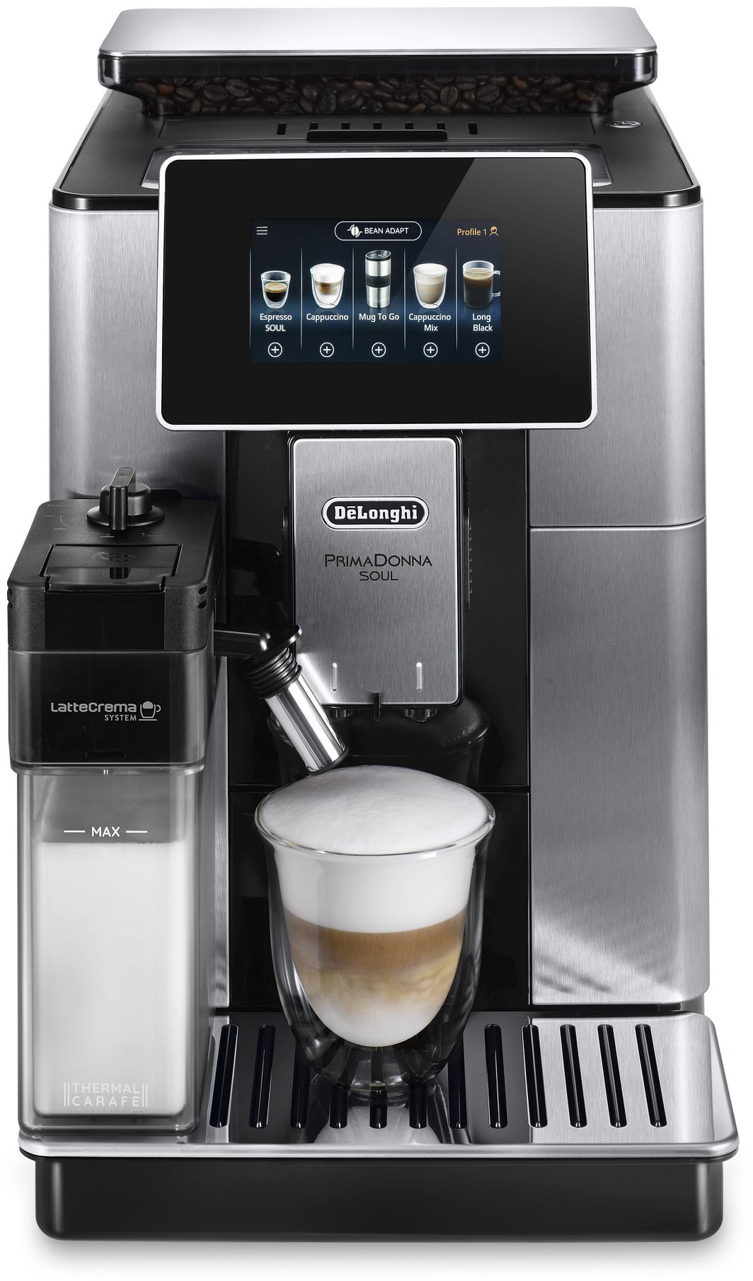 Кофемашина Delonghi ECAM610.75.MB 1450Вт черный/серебристый Кофемашина Delonghi ECAM610.75.MB 1450Вт черный/серебристый