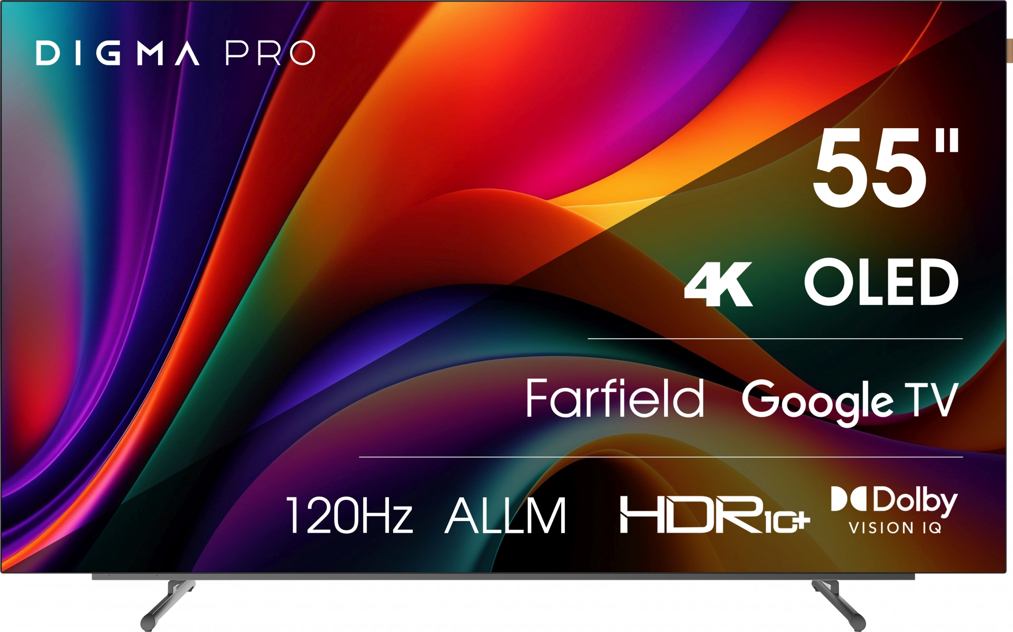 Телевизор OLED Digma Pro 55" OLED 55M Google TV Frameless черный/серебристый 4K Ultra HD 120Hz DVB-T DVB-T2 DVB-C DVB-S DVB-S2 USB WiFi Smart TV Телевизор OLED Digma Pro 55" OLED 55M Google TV Frameless черный/серебристый 4K Ultra HD 120Hz DVB-T DVB-T2 DVB-C DVB-S DVB-S2 USB WiFi Smart TV