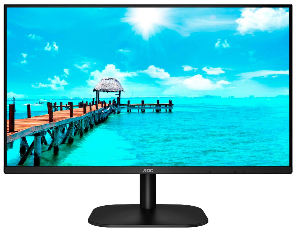Монитор AOC 27" Value Line 27B2QAM черный VA LED 16:9 HDMI M/M матовая 250cd 178гр/178гр 1920x1080 75Hz VGA DP FHD 3.7кг