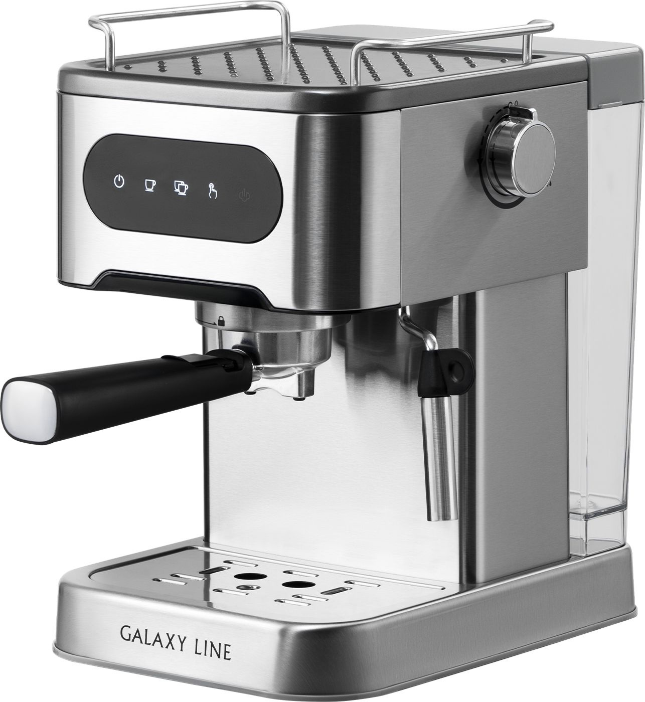 Кофеварка рожковая Galaxy Line GL 0761 1500Вт серебристый Кофеварка рожковая Galaxy Line GL 0761 1500Вт серебристый