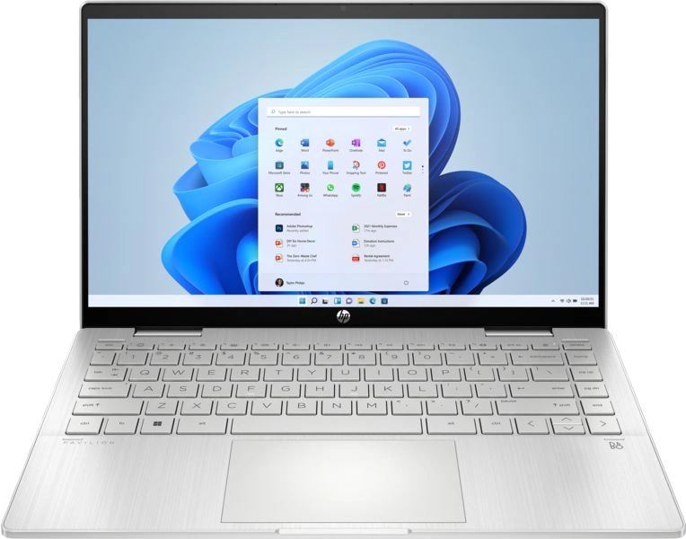 Ноутбук HP Pavilion x360 14-ek1015ci Core i7 1355U 16Gb SSD512Gb Intel Iris Xe graphics 14" IPS Touch FHD (1920x1080) FreeDOS silver WiFi BT Cam (84J78EA)