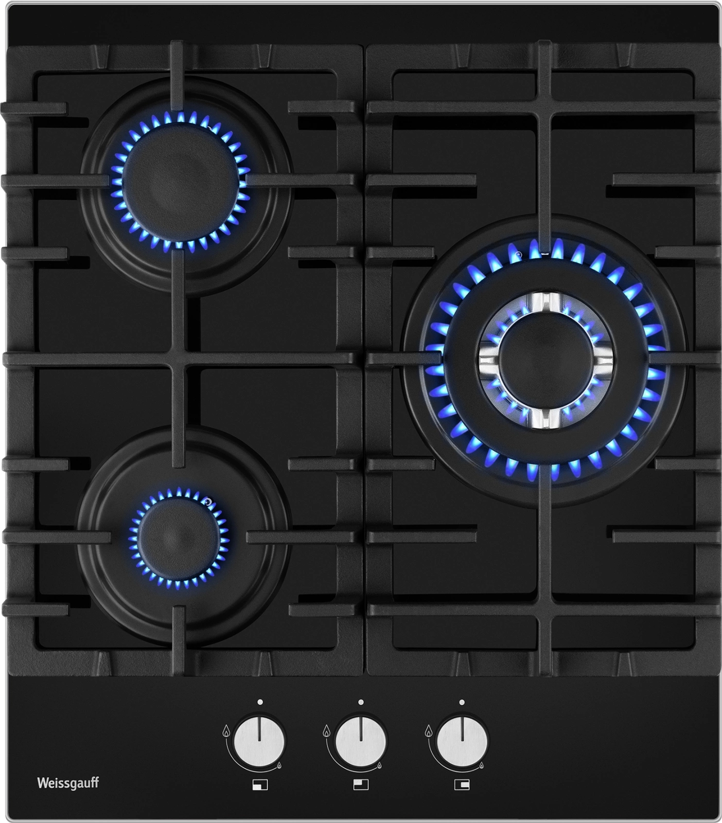 Газовая варочная поверхность Weissgauff HGG 451 BFV черный Газовая варочная поверхность Weissgauff HGG 451 BFV черный