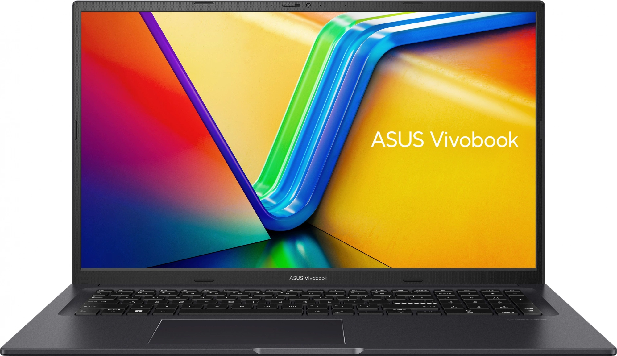 Ноутбук Asus VivoBook 17X K3704VA-AU051 Core i5 13500H 16Gb SSD512Gb Intel Iris Xe graphics 17.3" IPS FHD (1920x1080) без ОС black WiFi BT Cam (90NB1091-M00210)
