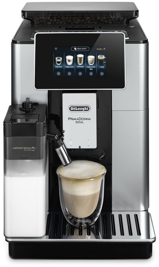 Кофемашина Delonghi ECAM610.55.SB 1450Вт черный/серебристый Кофемашина Delonghi ECAM610.55.SB 1450Вт черный/серебристый