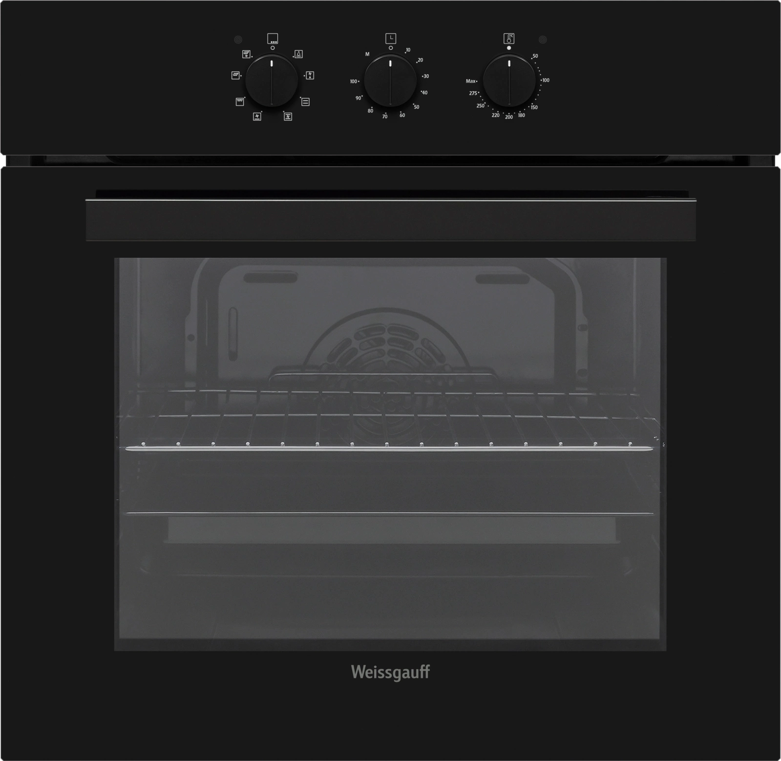 Духовой шкаф Электрический Weissgauff EOV 19 MBV черный Духовой шкаф Электрический Weissgauff EOV 19 MBV черный