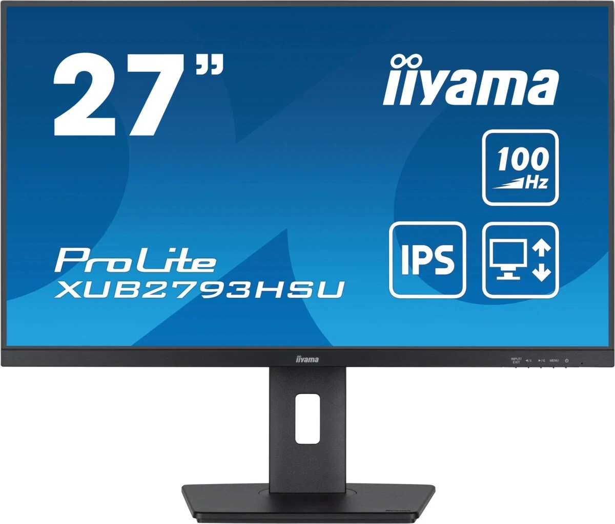 Монитор Iiyama 27" ProLite XUB2793HSU-B7 черный IPS LED 1ms 16:9 HDMI M/M матовая HAS Piv 1300:1 300cd 178гр/178гр 1920x1080 100Hz DP FHD USB 5.4кг
