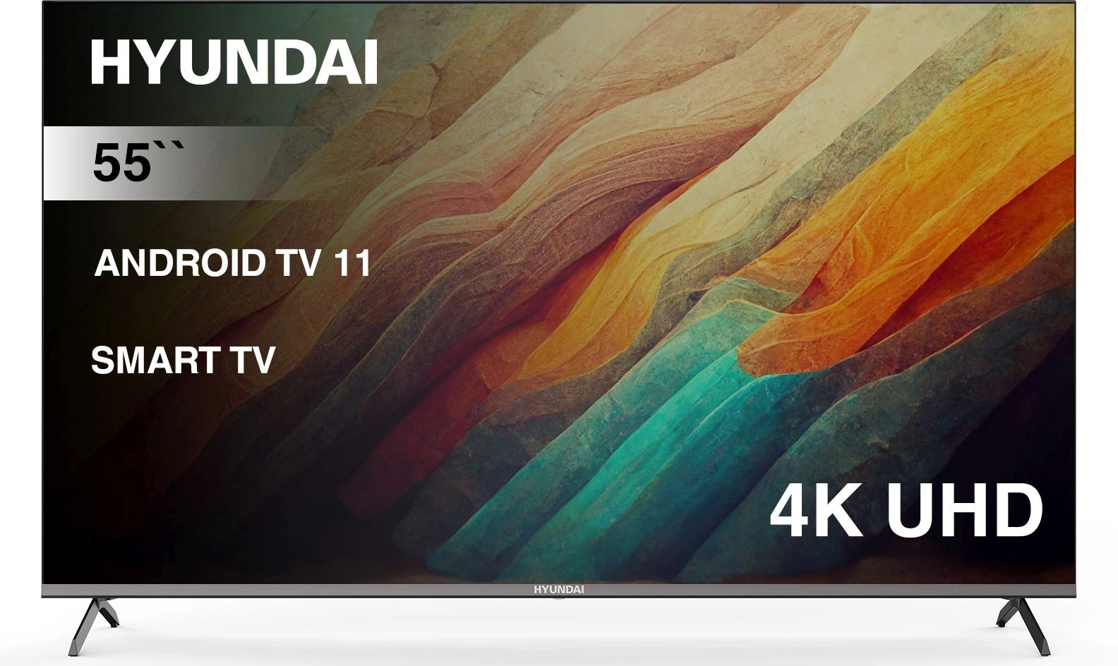 Телевизор LED Hyundai 55" H-LED55BU7006 Android TV Frameless Metal черный 4K Ultra HD 60Hz DVB-T DVB-T2 DVB-C DVB-S DVB-S2 USB WiFi Smart TV Телевизор LED Hyundai 55" H-LED55BU7006 Android TV Frameless Metal черный 4K Ultra HD 60Hz DVB-T DVB-T2 DVB-C DVB-S DVB-S2 USB WiFi Smart TV
