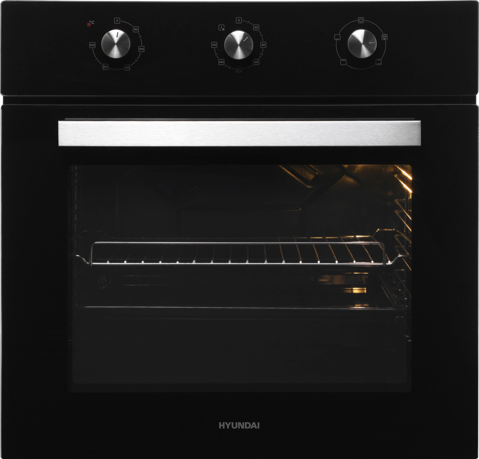 Духовой шкаф Электрический Hyundai HEO 66311 BG черный