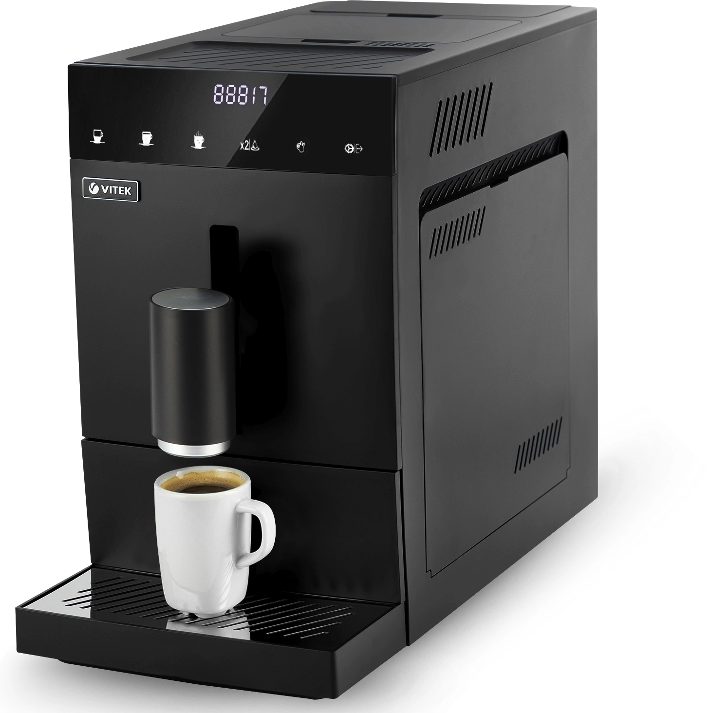 Кофемашина Vitek Metropolis VT-8700 1350Вт черный Кофемашина Vitek Metropolis VT-8700 1350Вт черный