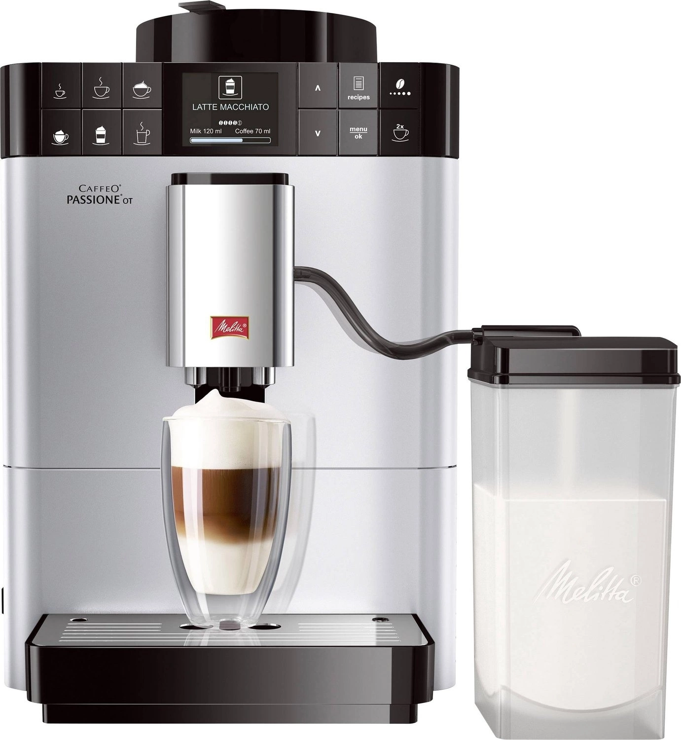 Кофемашина Melitta Caffeo F531-101 1450Вт серебристый Кофемашина Melitta Caffeo F531-101 1450Вт серебристый